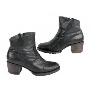 Freebird by Steven Flint Black Leather Ankle Boots Sz 7